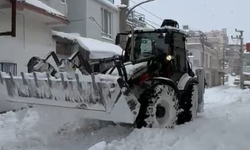 Kayapınar'da karla mücadele aralıksız sürüyor
