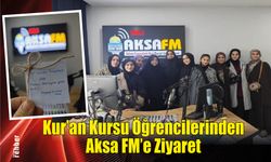 Kur'an Kursu Öğrencilerinden Aksa FM’e Ziyaret