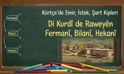Kürtçe'de Emir, İstek, Şart Kipleri - Di Kurdî de Raweyên Fermanî, Bilanî, Hekanî