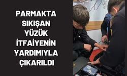 Parmakta Sıkışan Yüzük İtfaiyenin Yardımıyla Çıkarıldı