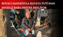 Boyacı Sandığıyla Hayata Tutunan Engelli Baba Destek Bekliyor
