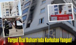 Turgut Özal Bulvarı’nda Korkutan Yangın!