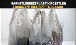 Marketlerdeki Plastik Poşetler Yarından İtibaren 1 TL Olacak