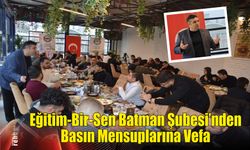 Eğitim-Bir-Sen Batman Şubesi’nden Basın Mensuplarına Vefa