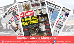 Batman Gazete Manşetleri 14 Ocak 2026 Çarşamba