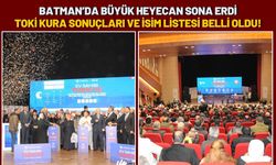 Batman’da Büyük Heyecan Sona Erdi: TOKİ Kura Sonuçları ve İsim Listesi Belli Oldu!