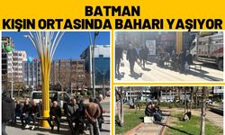 Batman Kışın Ortasında Baharı Yaşıyor