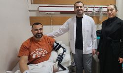 Batman'da 200 kiloluk ağırlık sonrası kopan tendon ameliyatla onarıldı