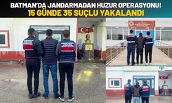 Batman’da Jandarmadan Huzur Operasyonu! 15 Günde 35 Suçlu Yakalandı