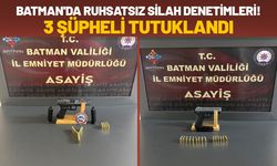 Batman'da Ruhsatsız Silah Denetimleri! 3 Şüpheli Tutuklandı