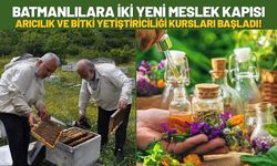 Batmanlılara İki Yeni Meslek Kapısı: Arıcılık ve Bitki Yetiştiriciliği Kursları Başladı!
