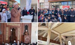 Depremde yıkılan Nur Muhammed Mustafa Camii ibadete açıldı