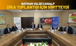 Batman Valisi Canalp, DİKA Toplantısı İçin Siirt'teydi