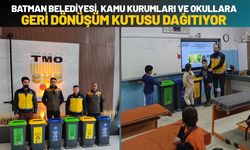 Batman Belediyesi, Kamu Kurumları ve Okullara Geri Dönüşüm Kutusu Dağıtıyor