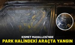 Kısmet Mahallesi’nde Park Halindeki Araçta Yangın