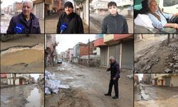 Mahalle sakinlerinden belediyeye tepki: Çamur içinde yaşam mücadelesi veriyoruz