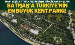 Batman’a Türkiye’nin En Büyük Kent Parkı! Mavi Yeşil Batman Projesinde İkinci Etap Başladı
