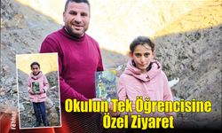 Okulun Tek Öğrencisine Özel Ziyaret