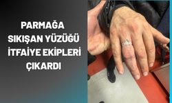 Parmağa Sıkışan Yüzüğü İtfaiye Ekipleri Çıkardı