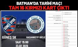 Batman’da Tarihi Maç! Tam 16 Kırmızı Kart Çıktı