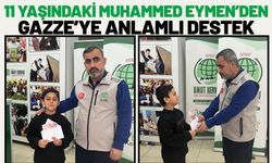 11 Yaşındaki Muhammed Eymen’den Gazze’ye Anlamlı Destek