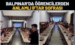 Balpınar’da Öğrencilerden Anlamlı İftar Sofrası