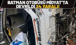 Batman Otobüsü Midyat’ta Devrildi, 24 Yaralı!