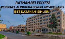 Batman Belediyesi Personel Alımı Kura Sonuçları Açıklandı: İşte Kazanan İsimler!