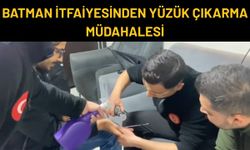 Batman İtfaiyesinden Yüzük Çıkarma Müdahalesi