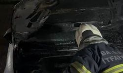 Batman'da site içinde park halindeki araç alev aldı