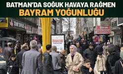 Batman’da Soğuk Havaya Rağmen Bayram Yoğunluğu