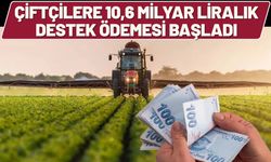 Çiftçilere 10,6 Milyar Liralık Destek Ödemesi Başladı