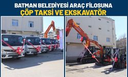 Batman Belediyesi Araç Filosuna Çöp Taksi ve Ekskavatör