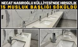 Necat Nasıroğlu Külliyesi’nde Hırsızlık: 15 Musluk Başlığı Söküldü