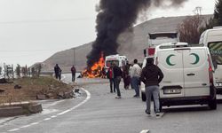 otomobil takla atıp yandı, 2 ağır yaralı