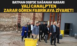 Batman OSB'de Sağanak Hasarı: Vali Canalp'ten Zarar Gören Fabrikaya Ziyaret!