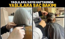 Yaşlılara Saygı Haftasında Yaşlılara Saç Bakımı