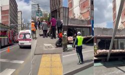Ankara'da bina yıkımı sırasında platform devrildi: 3 yaralı