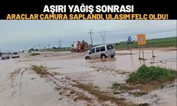 Batman - Kurtalan Yolunda Aşırı Yağış Sonrası Araçlar Çamura Saplandı, Ulaşım Felç Oldu!