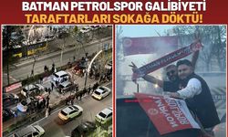 Batman Petrolspor Galibiyeti Taraftarları Sokağa Döktü!