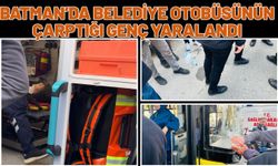 Batman’da Belediye Otobüsünün Çarptığı Genç Yaralandı