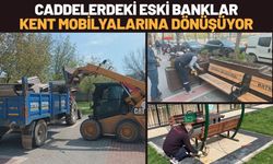 Batman’da Caddelerdeki Eski Banklar Kent Mobilyalarına Dönüşüyor