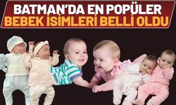 Batman’da En Popüler Bebek İsimleri Belli Oldu