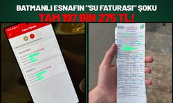 Batmanlı Esnafın "Su Faturası" Şoku: Tam 197 Bin 275 TL!