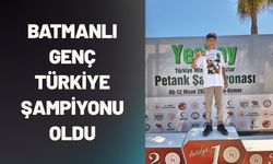 Batmanlı Genç Türkiye Şampiyonu Oldu