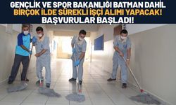 Gençlik ve Spor Bakanlığı Batman Dahil Birçok İlde Sürekli İşçi Alımı Yapacak! Başvurular Başladı!