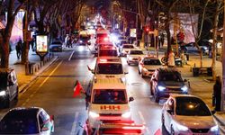 İstanbul'da yüzlerce araçla Gazze konvoyu