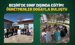 Beşiri’de Sınıf Dışında Eğitim! Öğretmenler Doğayla Buluştu