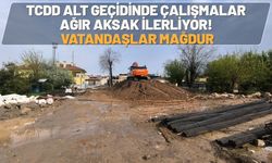 Batman TCDD Alt Geçidinde Çalışmalar Ağır Aksak İlerliyor! Vatandaşlar Mağdur