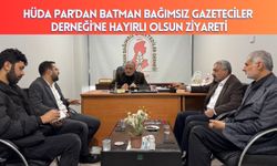 HÜDA PAR’dan Batman Bağımsız Gazeteciler Derneği’ne Hayırlı Olsun Ziyareti